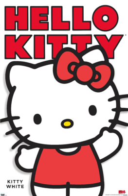 HELLO KITTY - KITTY WHITE FEATURE SERIES POSTER - 22x34 - 23798 | eBay