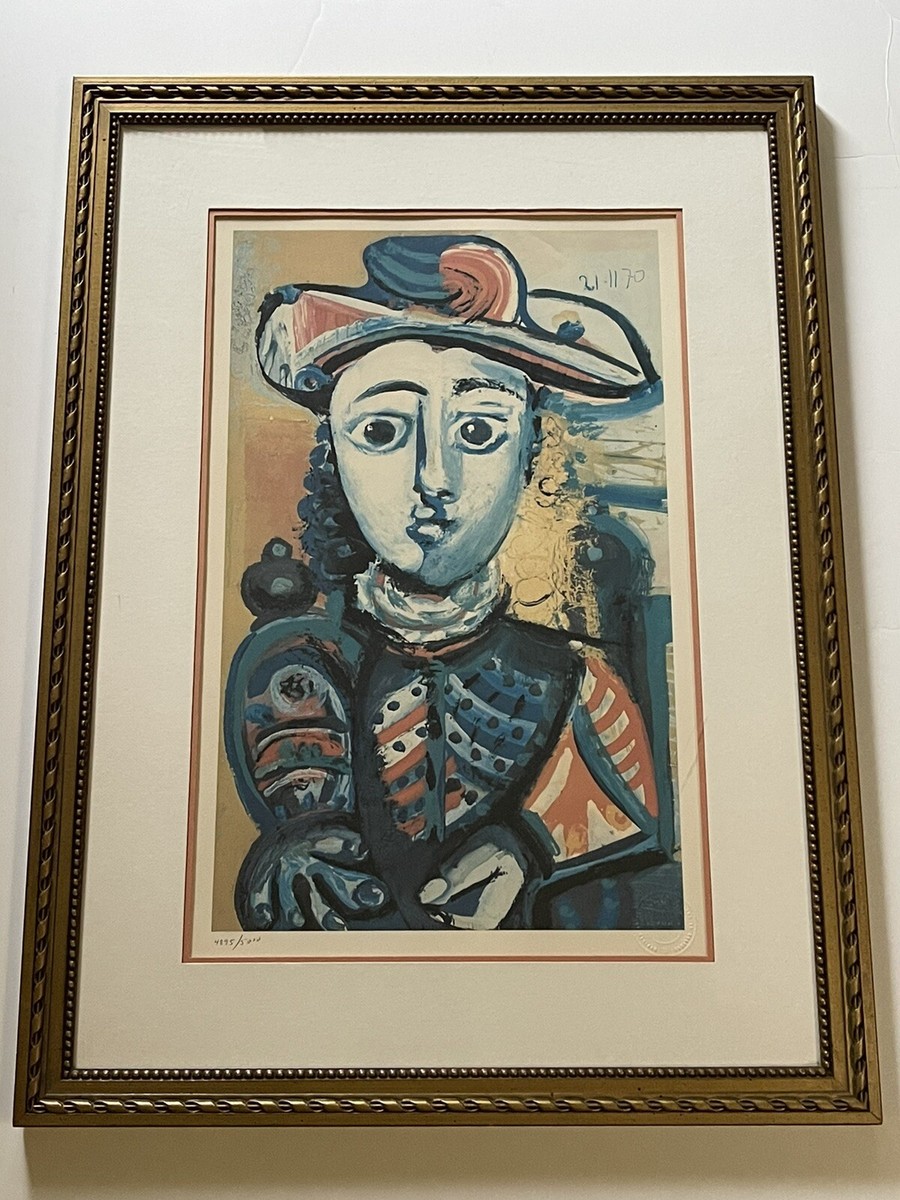 Pablo Picasso、LES LOISIRS、希少画集画、新品額装付 ピカソpicasso、鳥籠、希少画集画、新品高級額、額装付、状態