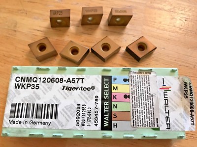 Walter Select Carbide Inserts- CNMQ120608-A57T WKP35 - Qty. 7 - New