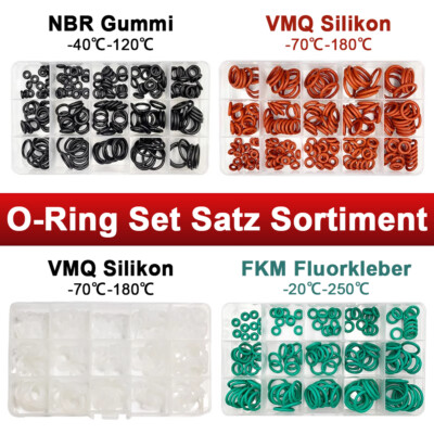 Dichtringen Dichtungsringe O-Ring Set Satz Sortiment NBR / FKM / VMQ Mehrere Typ