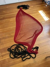 Red And Black Mesh Hammock