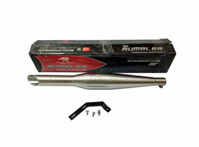 Fit For Royal Enfield Red Rooster Classic 500cc Exhaust Silencer SS Matt Finish
