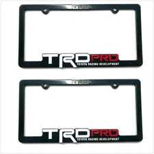 2X Racing TRD PRO License Plate Holder Frame Cover Tundra Tacoma 4 Runner