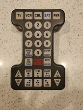 Tek Partner Lighted Button Extra Large Universal Remote Control BW-0561-Gray