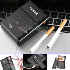 Cigarette Case USB Rechargeable Lighter Tobacco Box Holder for 84mm Cigarettes
