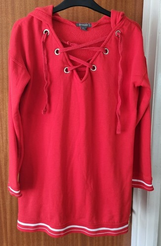 Primark hooded dress Red tunic hoodie 