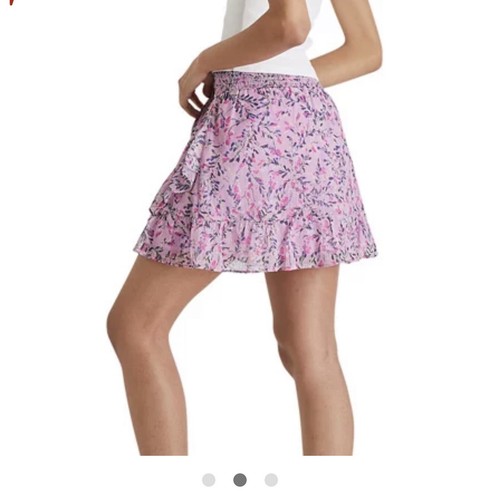 French connection floral ruffle mini skirt - Picture 2 of 8