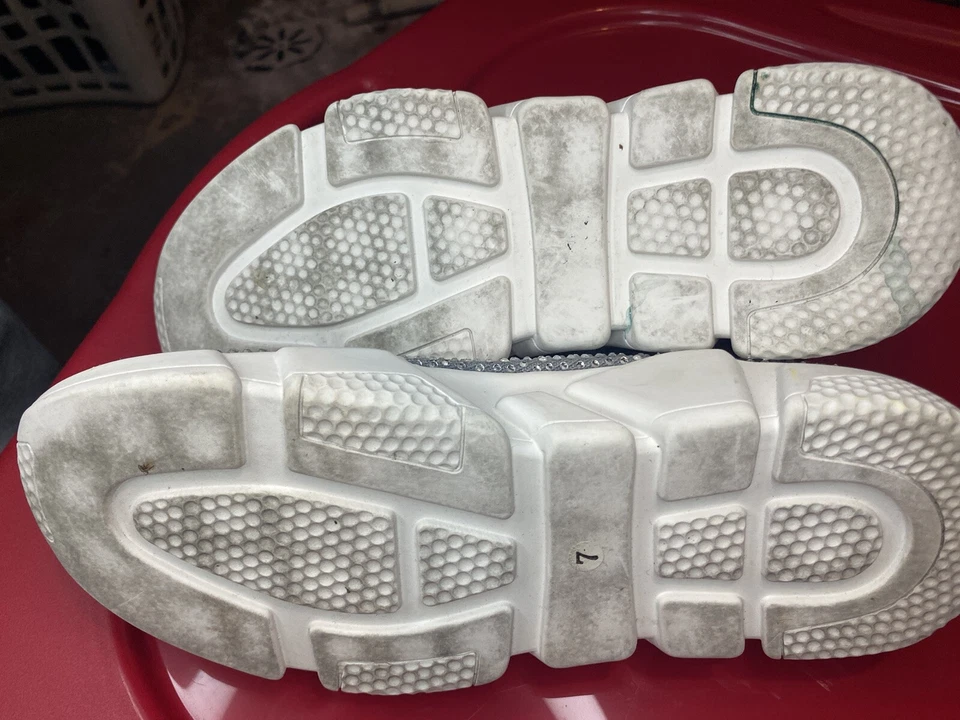 Mujer Brillante Brillante Brillo Sin Cordones Mocasines Tenis Zapatos Talla 7.5 Foto 3 de 3