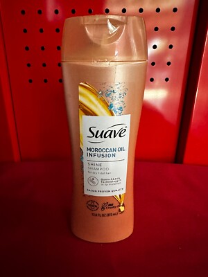 SUAVE MOROCCAN Oil Infusion Shine Shampoo 12.6 oz
