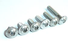 M6 x 20 TORX FLANGED BUTTON HEAD STAINLESS STEEL A2 GRADE FAIRING BOLT SCREW NEW