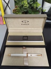 Stylo Parker Sonnet Premier Attributs P. Or 18K Goldplated Trim Ballpoint Pen