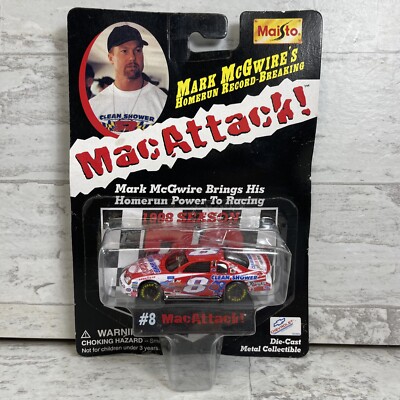 Maisto Mark McGwire's #8 Mac Attack Diecast Car Bobby Hillin Jr 1999 Mac Attack