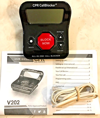CPR Phone Call Blocker V202 Blocks Robocalls Scam Calls Unwanted Calls ...