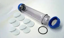 1 piece Clear Empty Refillable Inline Water Filter Cartridge RO system, 10 pads