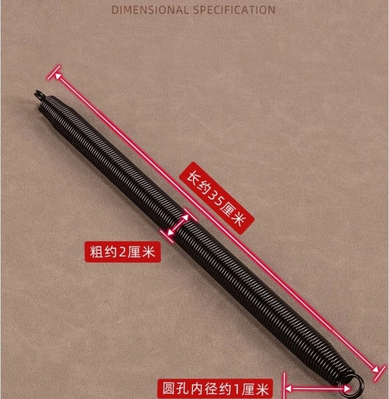 Juego de 7 resortes reemplazables expansores de pecho 44 lb/cada uno negro Foto 2 de 4