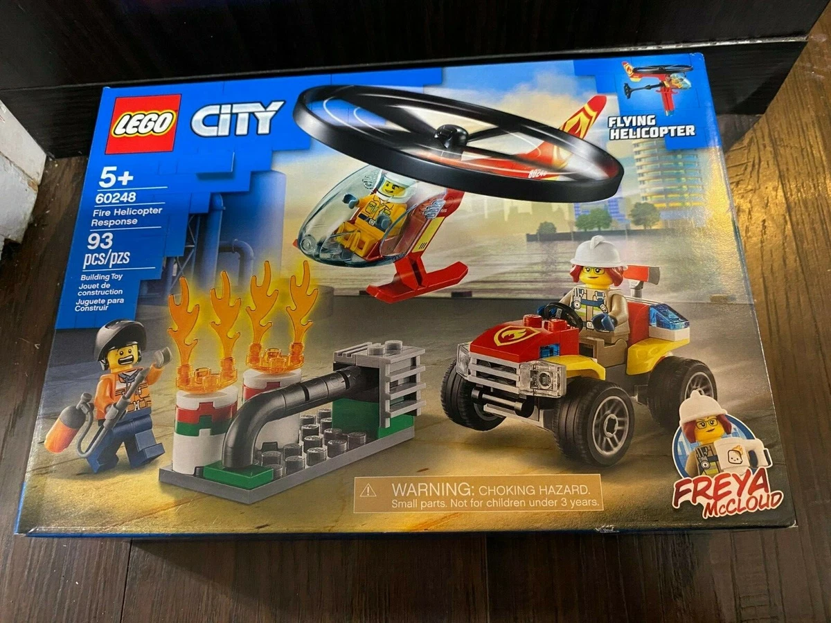 NEW Lego City Series 60248 Fire Helicopter Response 93pc Building Toy Set
