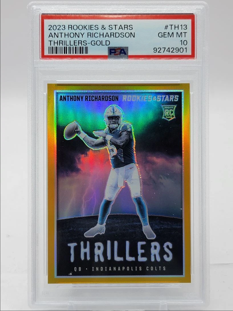 Anthony Richardson Panini Rookies & Stars Thrillers #TH13 Gold