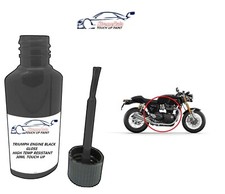 FOR TRIUMPH GLOSS BLACK ENGINE PAINT TOUCH UP KIT 30ML MOTORBIKE BIKE ALL MODELS