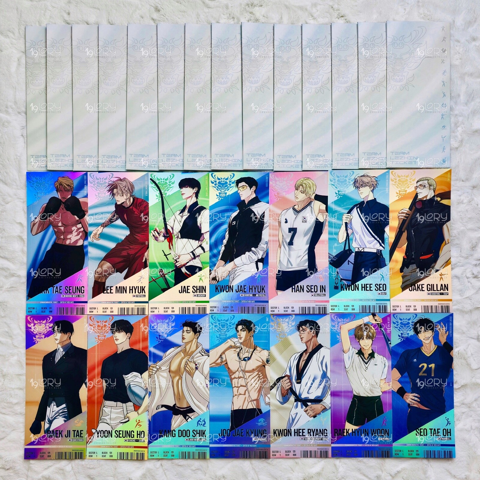 TEAM LEZHIN 2024 MATCH TICKET VER.1 OFFICIAL GOODS BL MANHWA Good
