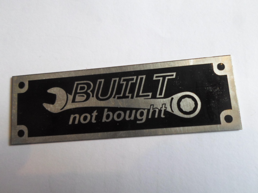 Typenschild Schild Stemma Logo Sign Fiberfab Buggy Aztek Bonanza S64 S101