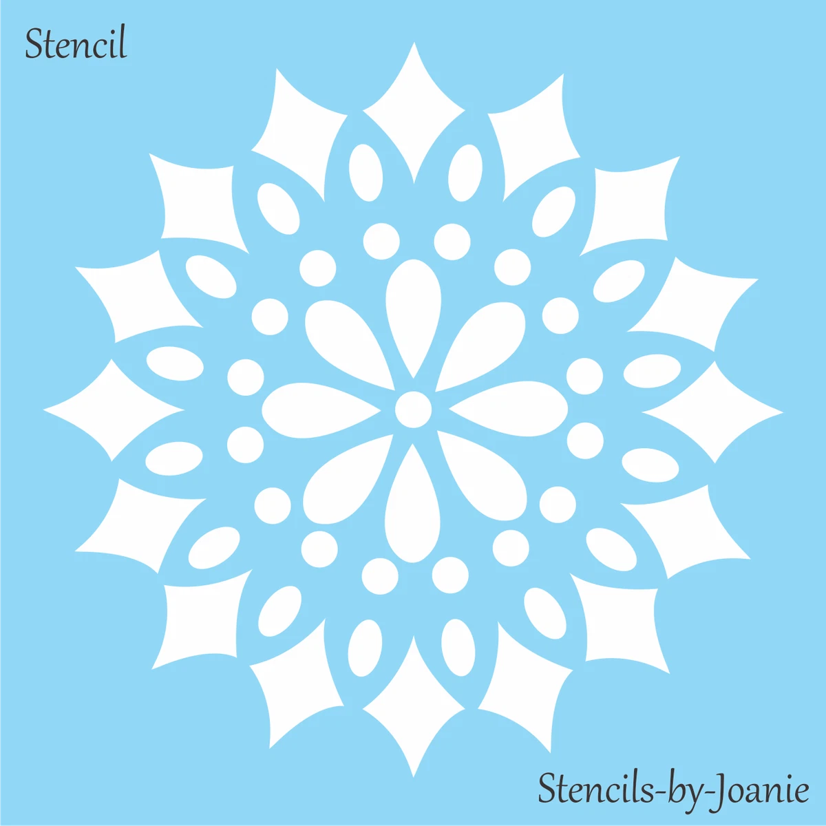 Bliss Mandala Stencil - Durable & Reusable Mylar Stencils