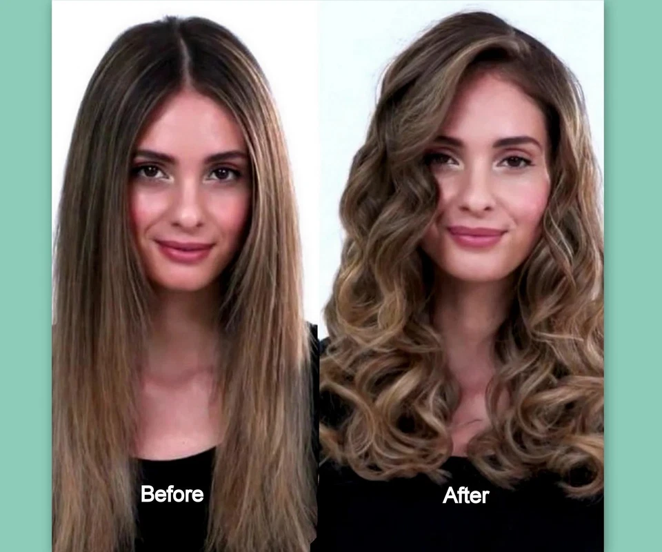 Rizador de pelo sin calor conjunto de regalo Scrunchie voluminizador clips sin arrugas soplarla Foto 2 de 4