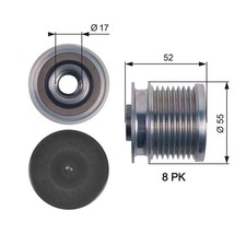 GATES Generatorfreilauf DriveAlign™ OAP7123 für V251 MERCEDES W164 W251 KLASSE GATES Generatorfreilauf DriveAlign™ OAP7123 für V251 MERCEDES W164 W251 KLASSE