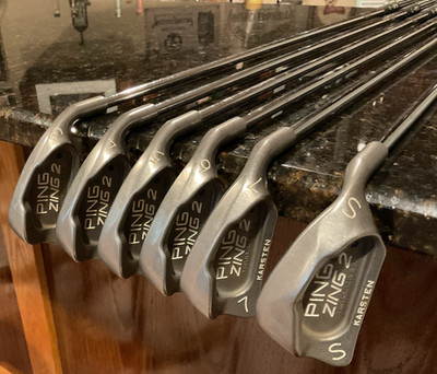 PING Zing 2 Blue/Black Dot Iron Set 3-7+ SW (6 Clubs) RH Mens Karsten JZ Shaft