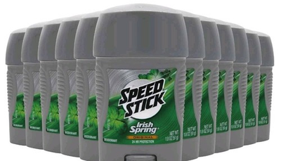 #ad 12 Pack Speed Stick Deodorant Irish Spring Original 24 HR Protection 1.8oz $24.00