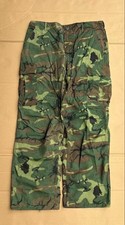 Vintage Jungle Fatigue Trousers ERDL Poplin Non-Rip Military Authentic