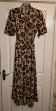 Next Leopard Print Midi Dress Size 14