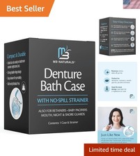 Sleek Denture Bath Cup Retainer Case - Hygienic, Lightweight, Travel Essential