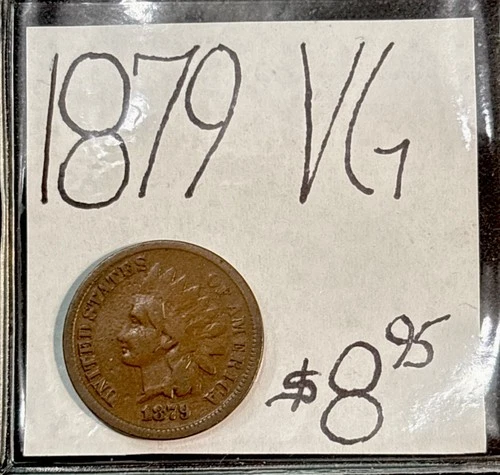 1879 Indian Head Cent (VG) Very Good Condition! ENN Coins