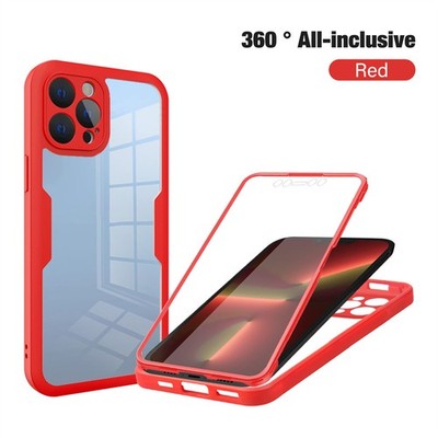 360 Protect Case For iPhone 7 8 Plus X XR XS 11 12 13 14 15 16 17 Pro Max Hard