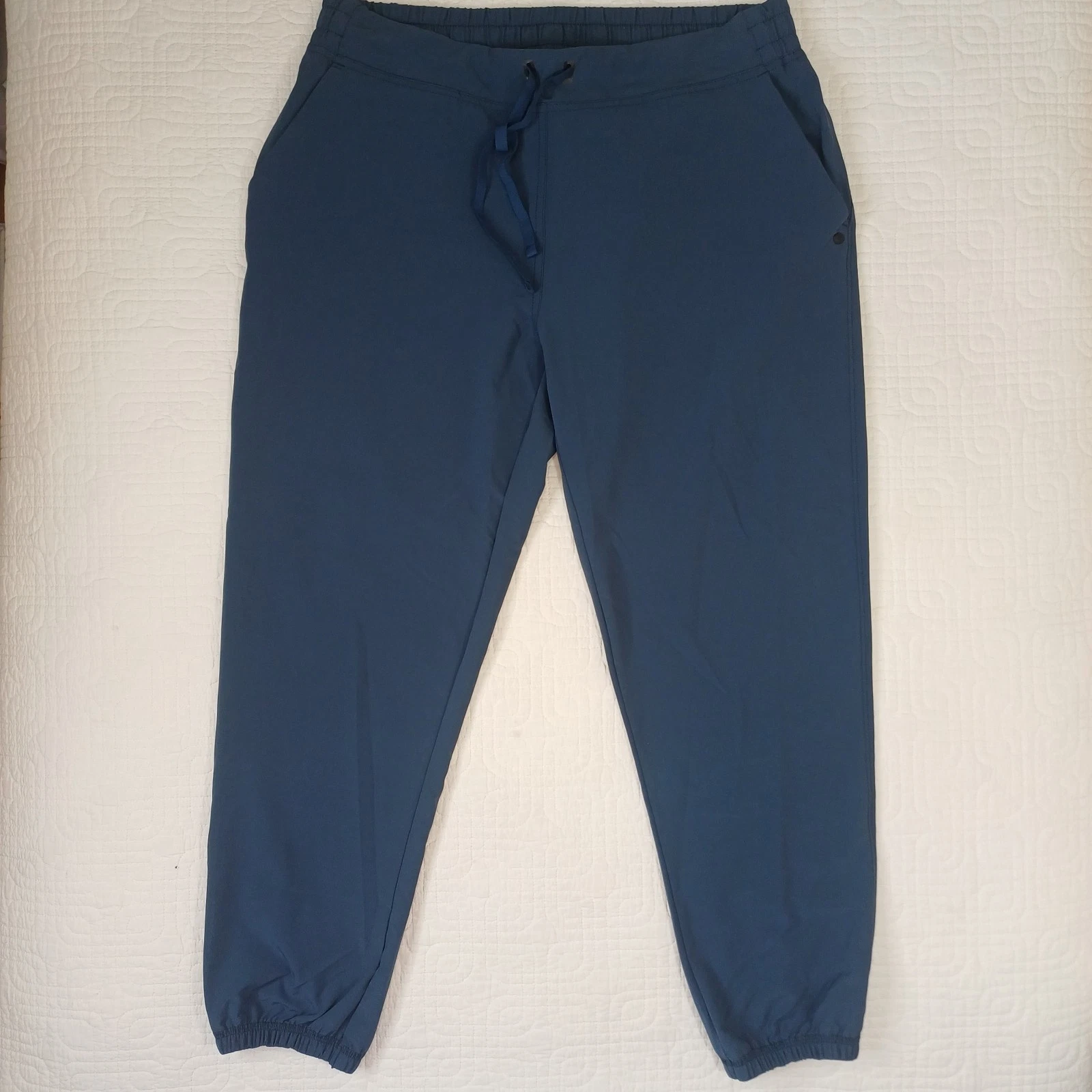 Backcountry Mens Hiking Jogger Pants Medium Pull On Performance Stretch Teal Blu