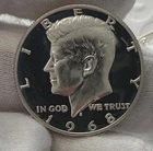 1968-S Kennedy Half Dollar Proof 40% Silver US Mint Coin (Free Shipping)