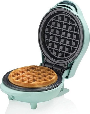 BESTRON Mini- Waffeleisen für klassische Waffeln, Waffelmaker 550 W Retro Design