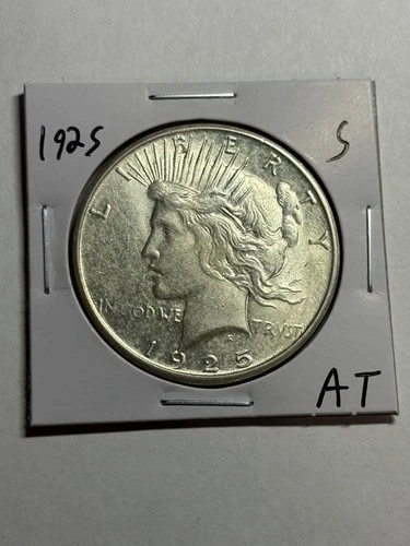1925-S Peace Silver Dollar UNC Tough Date Nice Strike