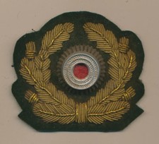 WW2 German heer army general visor cap hat wreath officer veteran estate cockade