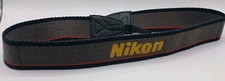 Nikon Camera Original Neck Strap Shoulder VTG Grey Red Yellow Retro VTG
