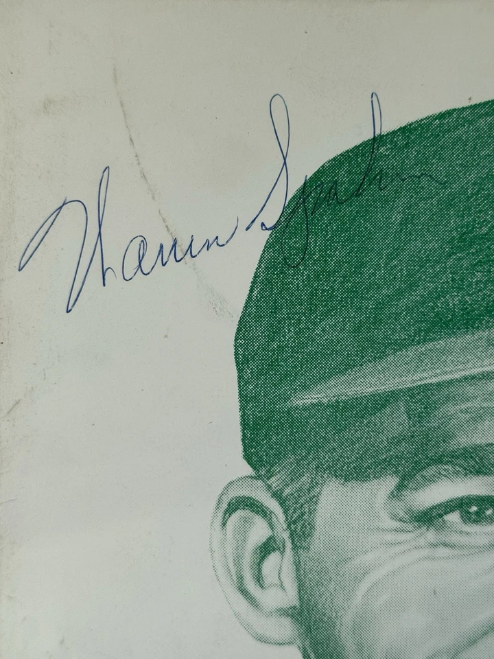 RARE! 1962 Warren Spahn HOF Signed Autographed 9th Annual Diamond Dinner JSA COA - Image 2 of 4