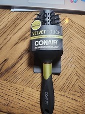 Conair Velvet Touch Vent Hair Brush Dry, Black New