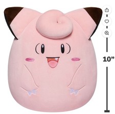 Clefairy 10" Pokemon Squishmallow Plush BRAND NEW WITH TAGS
