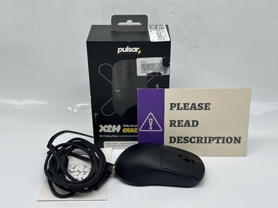 pulsar X2H CrazyLight Medium Wireless Gaming Mouse - Jet Black - READ