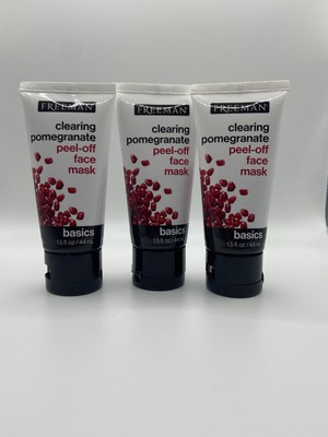 Freeman 3pk Clearing Pomegranate Peel-off Face Mask 44ml / 1.5 fl oz