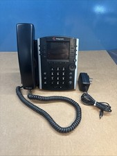 Polycom VVX 410 VOIP HD Phone 2201-46186-001 W/AC Adapter WALL MOUNT
