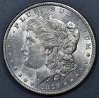 1879 $1 MORGAN SILVER DOLLAR KM# 110 Grade: AU++ A6100
