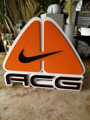 Individuelles 3D-gedrucktes Nike ACG Wandschild - Streetwear Dekor - Br3ttin3D.