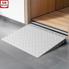 Aluminum Portable Wheelchair Ramp Non-Slip Threshold Ramp 550LBS Capacity New