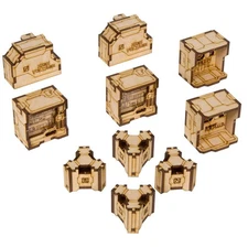 The Broken Token Shatter Vigil Scatter - MDF Terrain Objects for Sci-Fi Games...